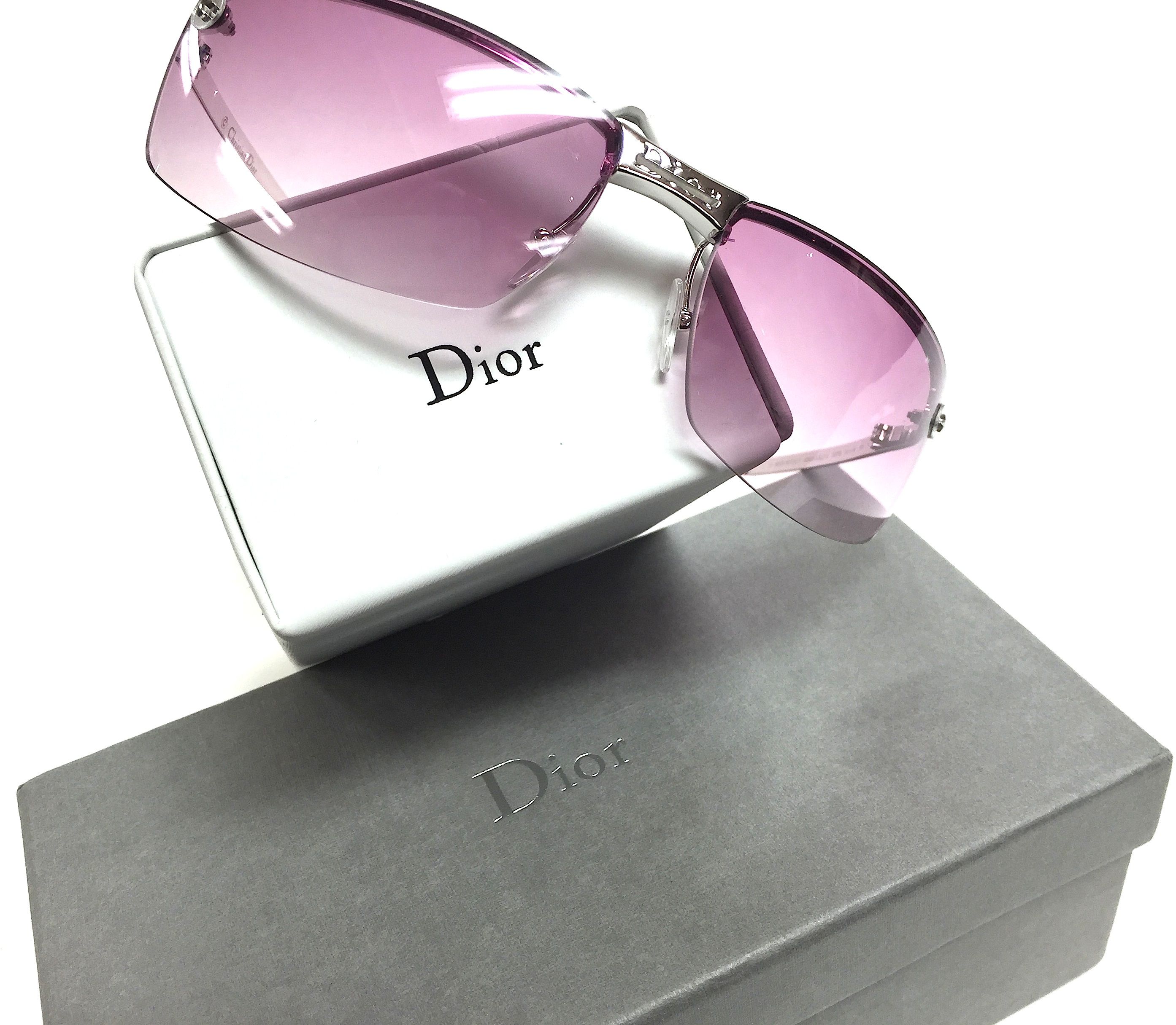 dior rimless sunglasses