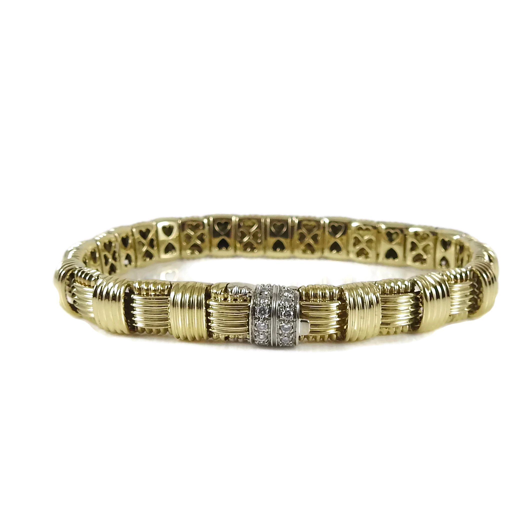 Roberto Coin 18k Yellow Gold .18tcw 