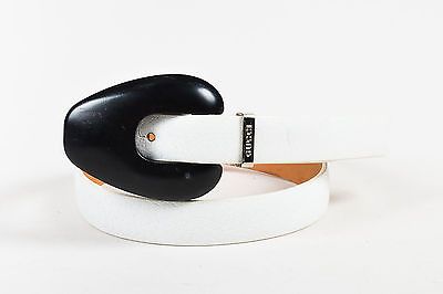 white thin gucci belt