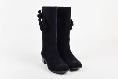 chanel rain boots