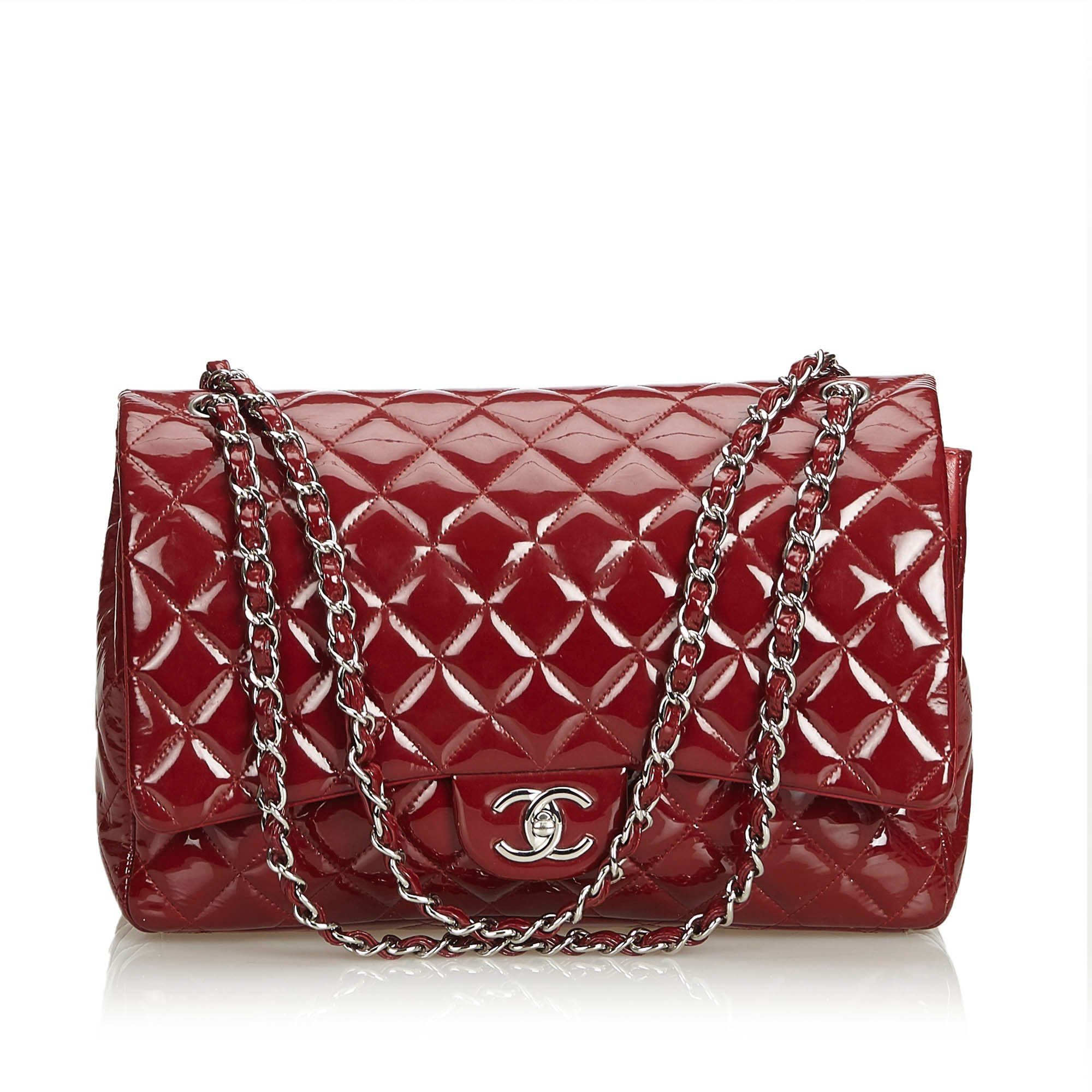 chanel classic flap patent leather