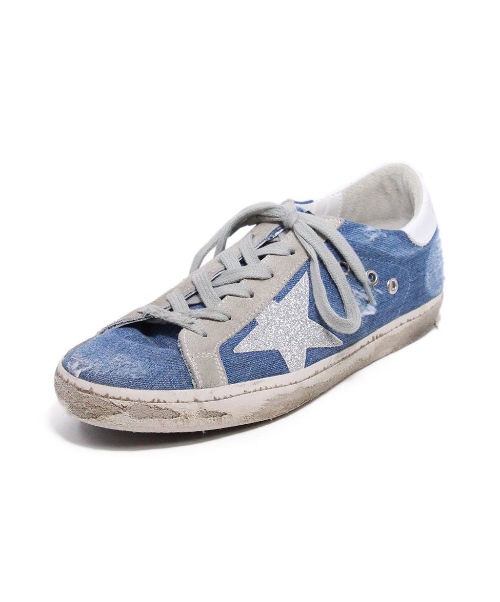 golden goose denim sneakers