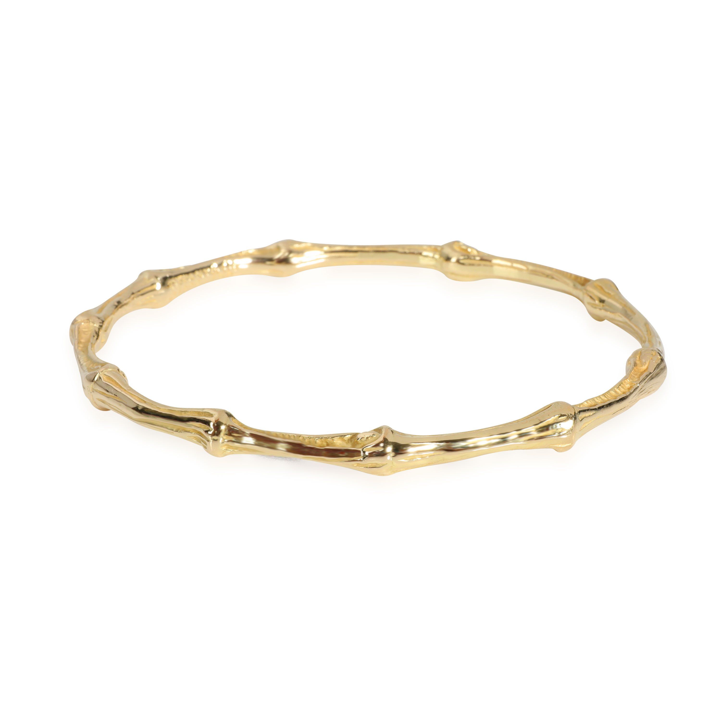 Bamboo Bangle in 18K Yellow Gold 