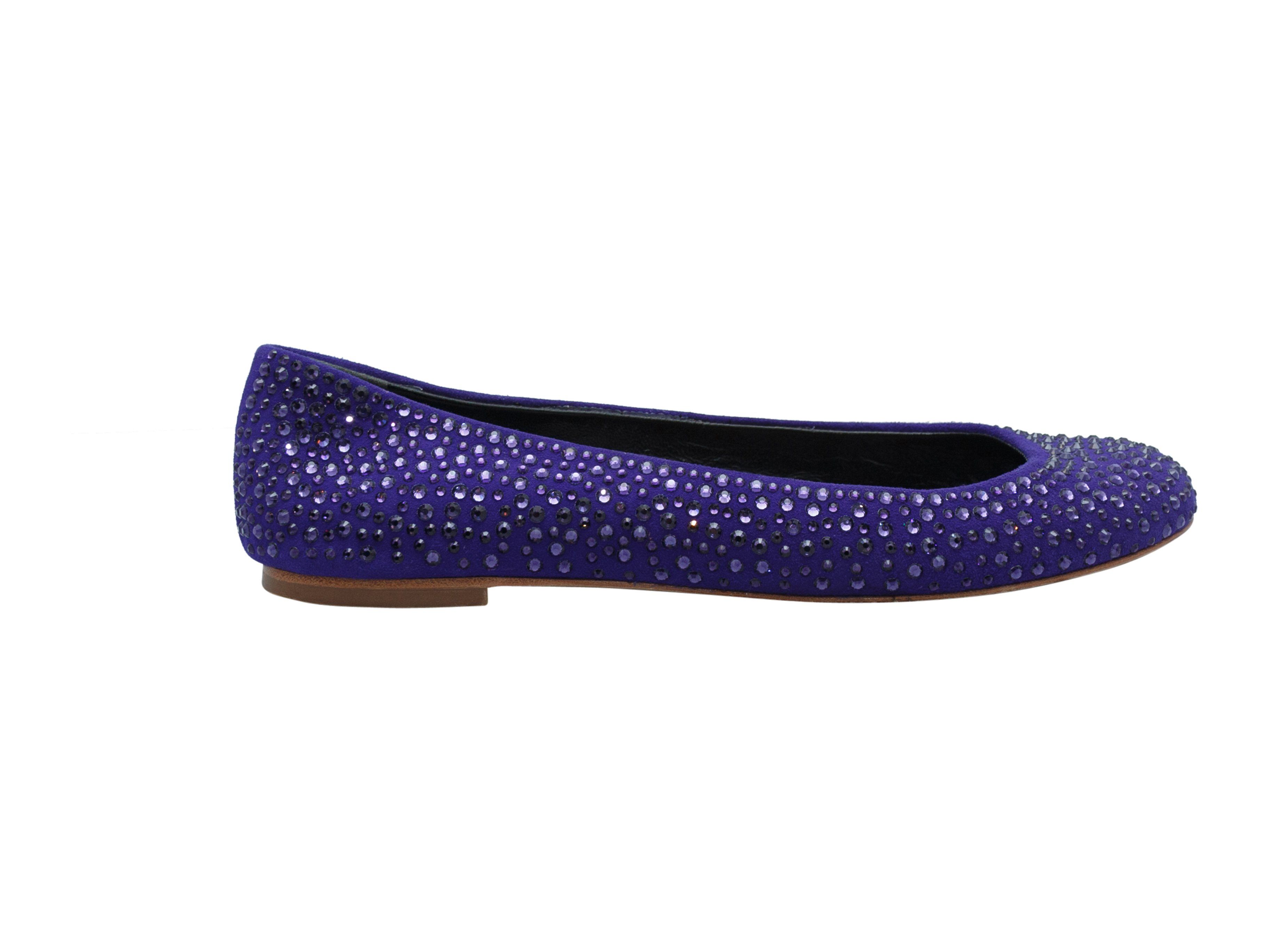purple ballet flats
