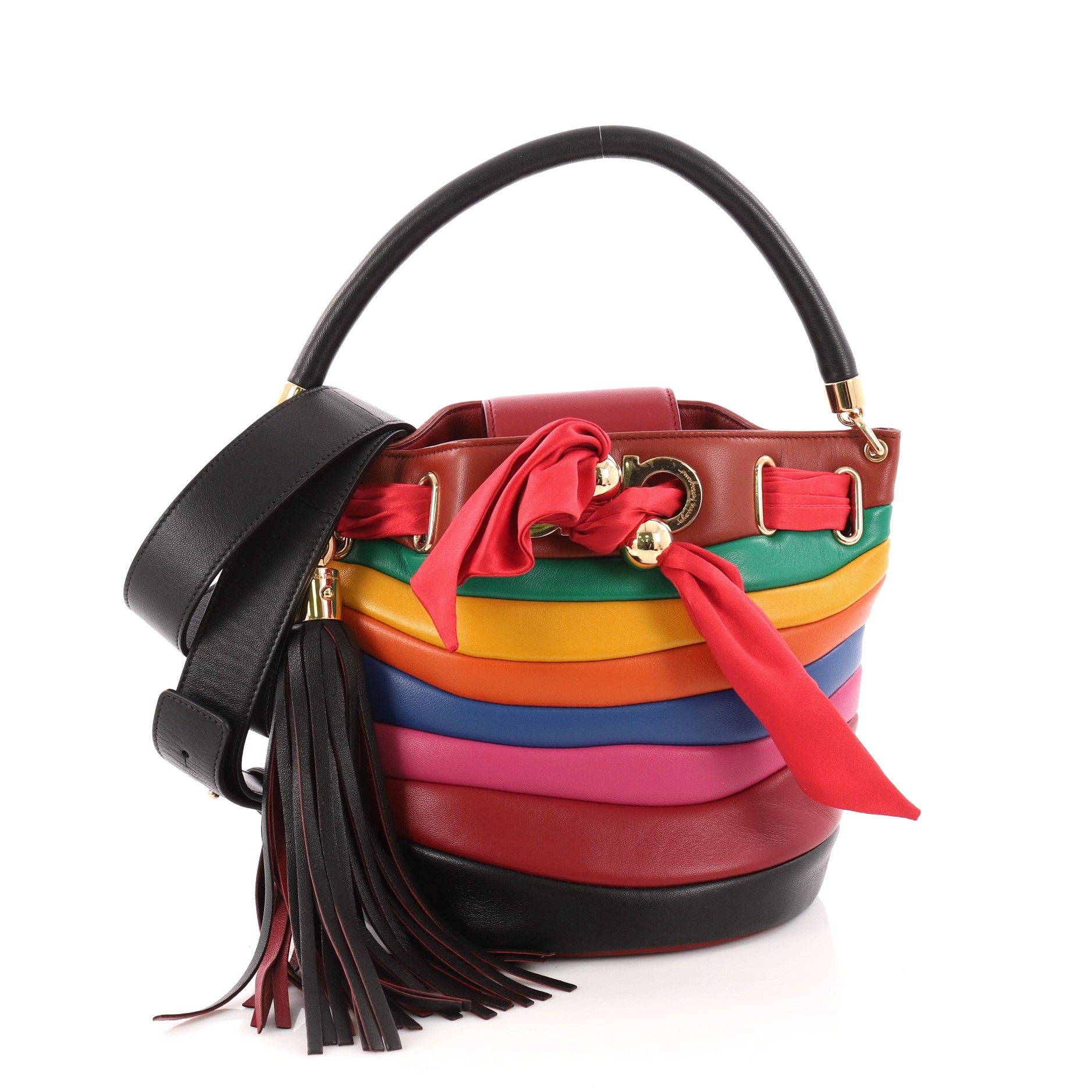 ferragamo rainbow bag