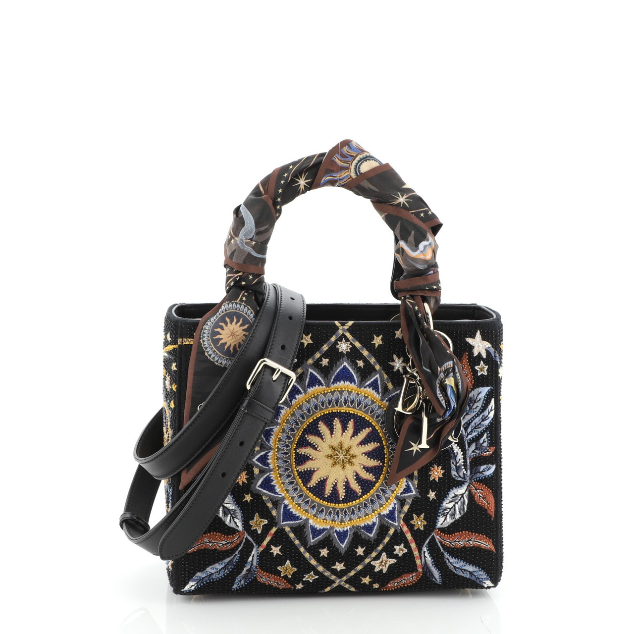 Nature Ballet Lady Dior Embroidered Fabric Medium Leprix