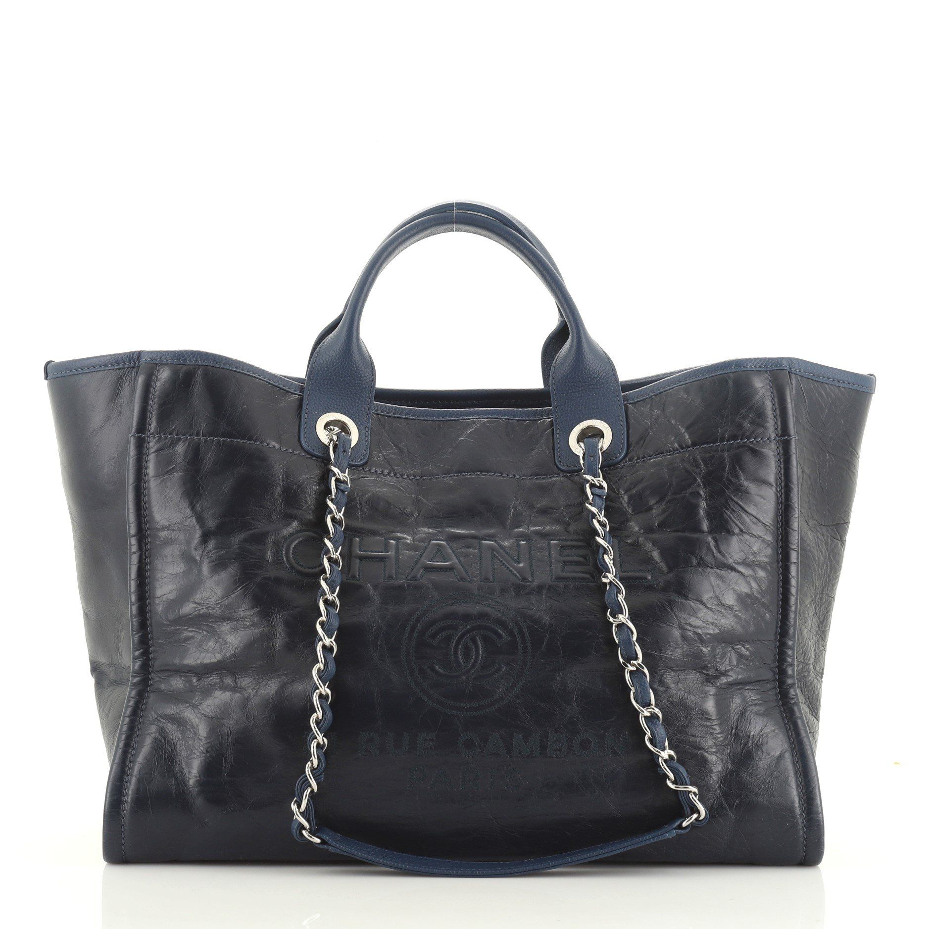 chanel glazed deauville tote bag
