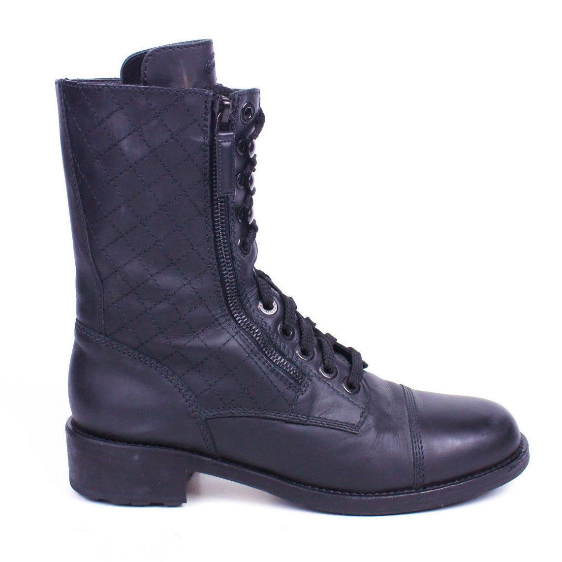 chanel boots combat