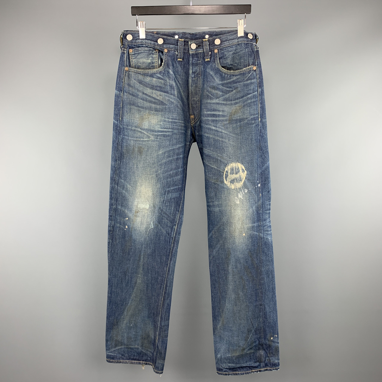 Levi S Vintage 501xx Size 30 X 32 Indigo Wash Selvedge Denim Leprix