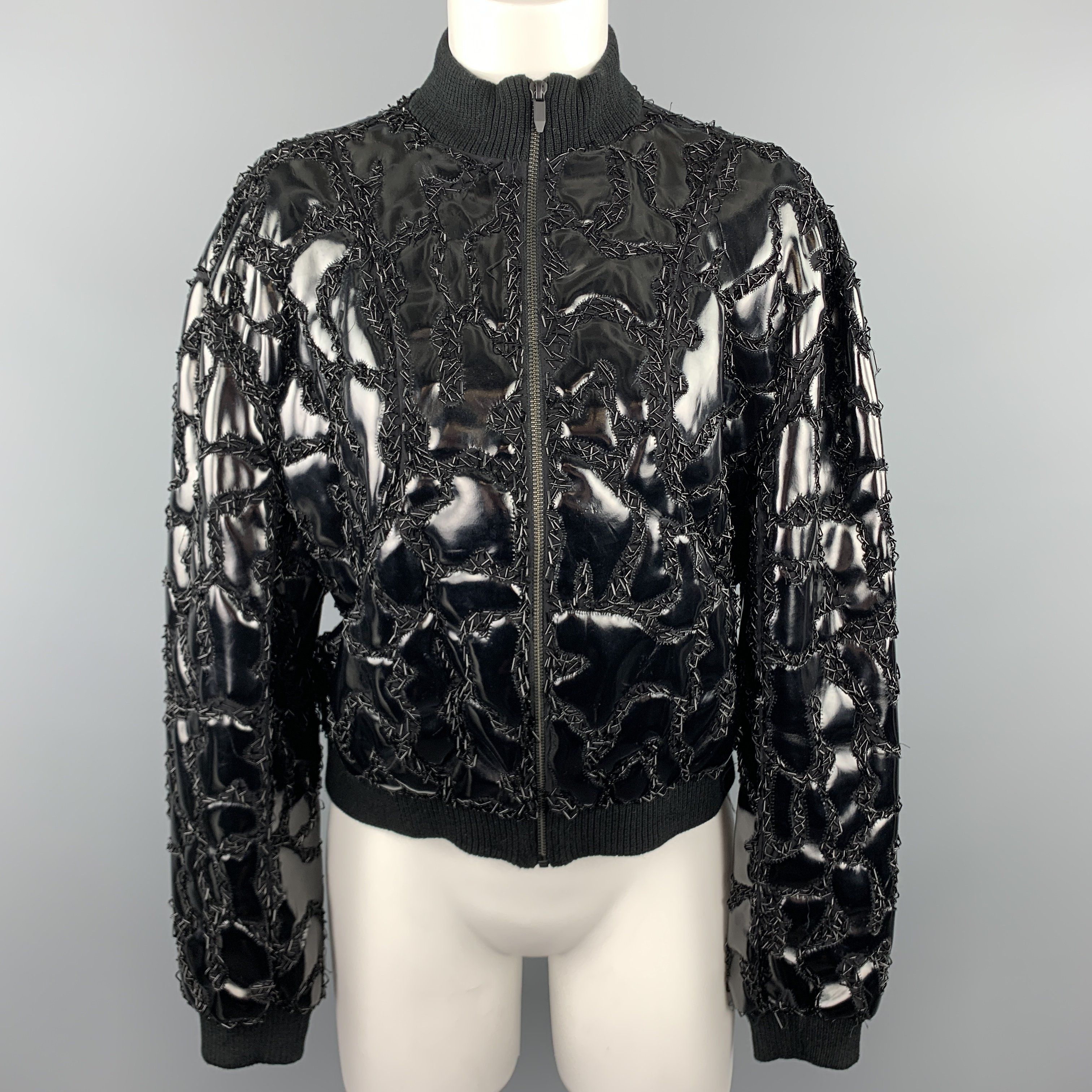 pvc bomber jacket