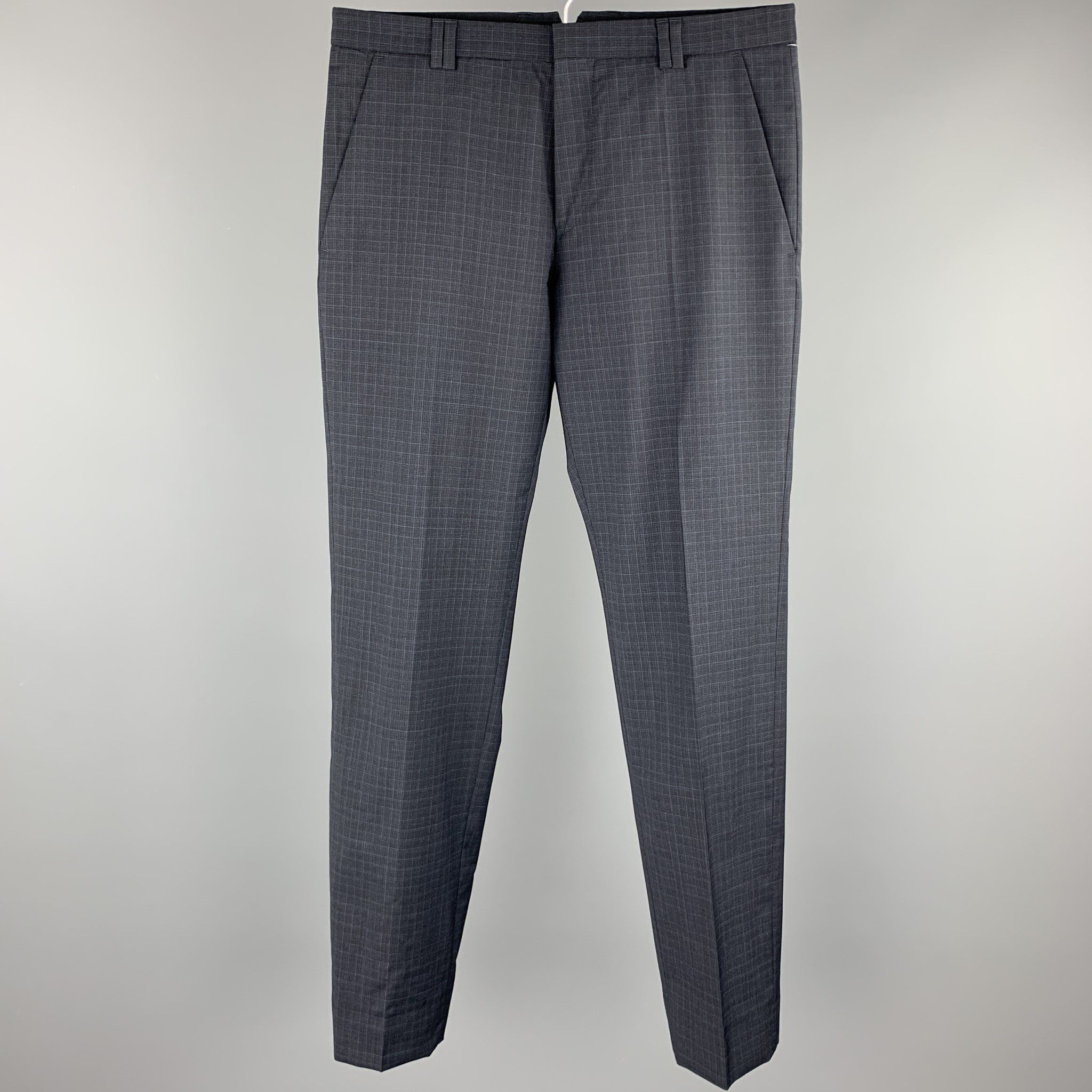 hugo boss plaid pants