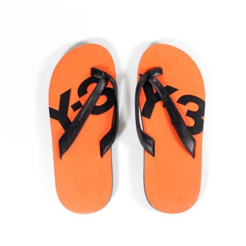 adidas orange flip flops