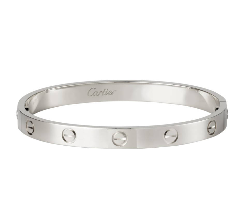 Cartier Love Bracelet White Gold Size 15 Leprix Cartier Love Bracelet White Gold Size