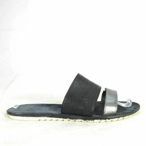 silver double strap sandals