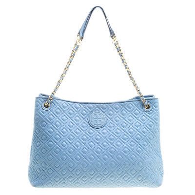 light blue tory burch bag