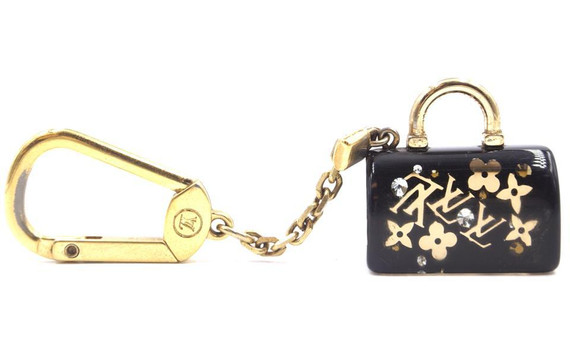 Inclusions Speedy Mini Multi Inlay Bag Key Ring Chain Charm Leprix