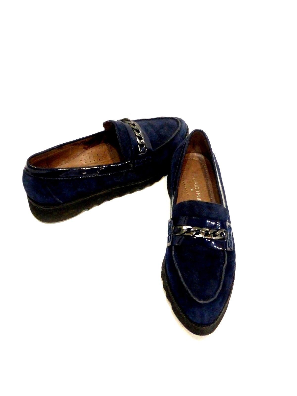 donald pliner blue suede shoes