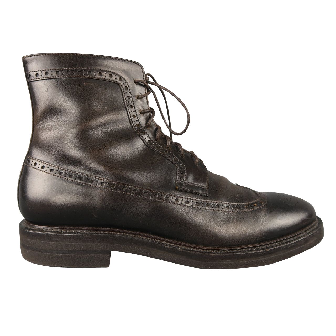 wingtip brogue boots