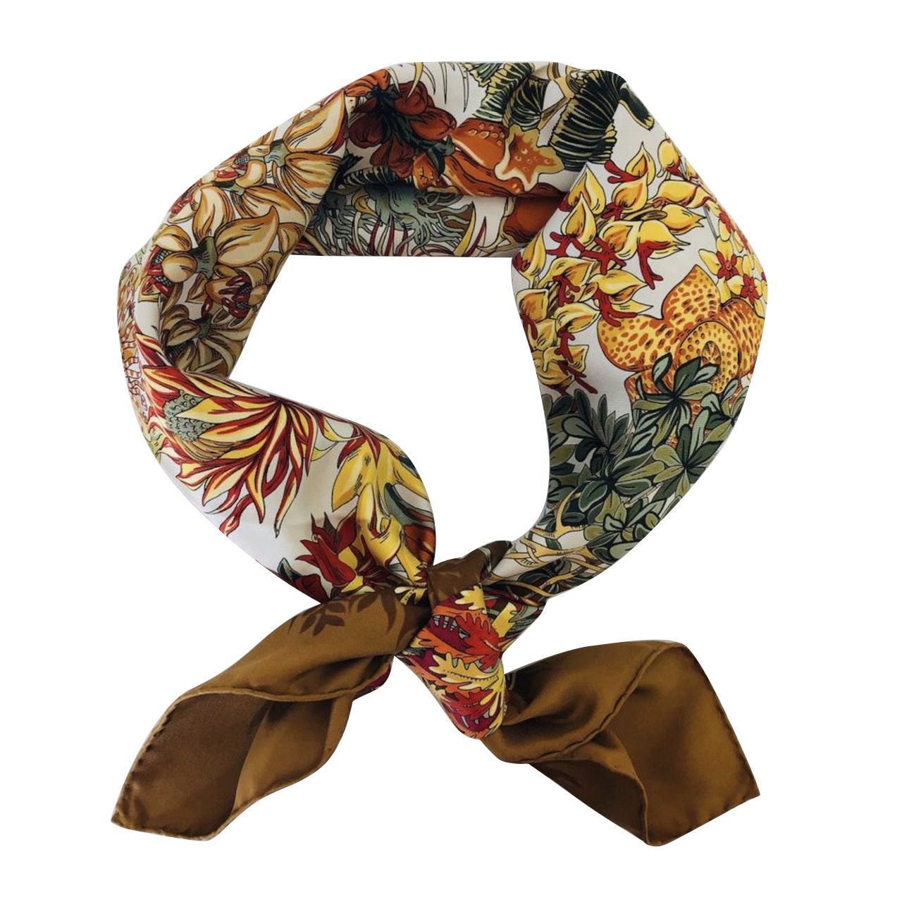 Silk Scarf 35 Inch Square Deserte Wrap 