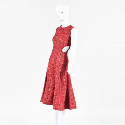 self portrait red polka dot dress