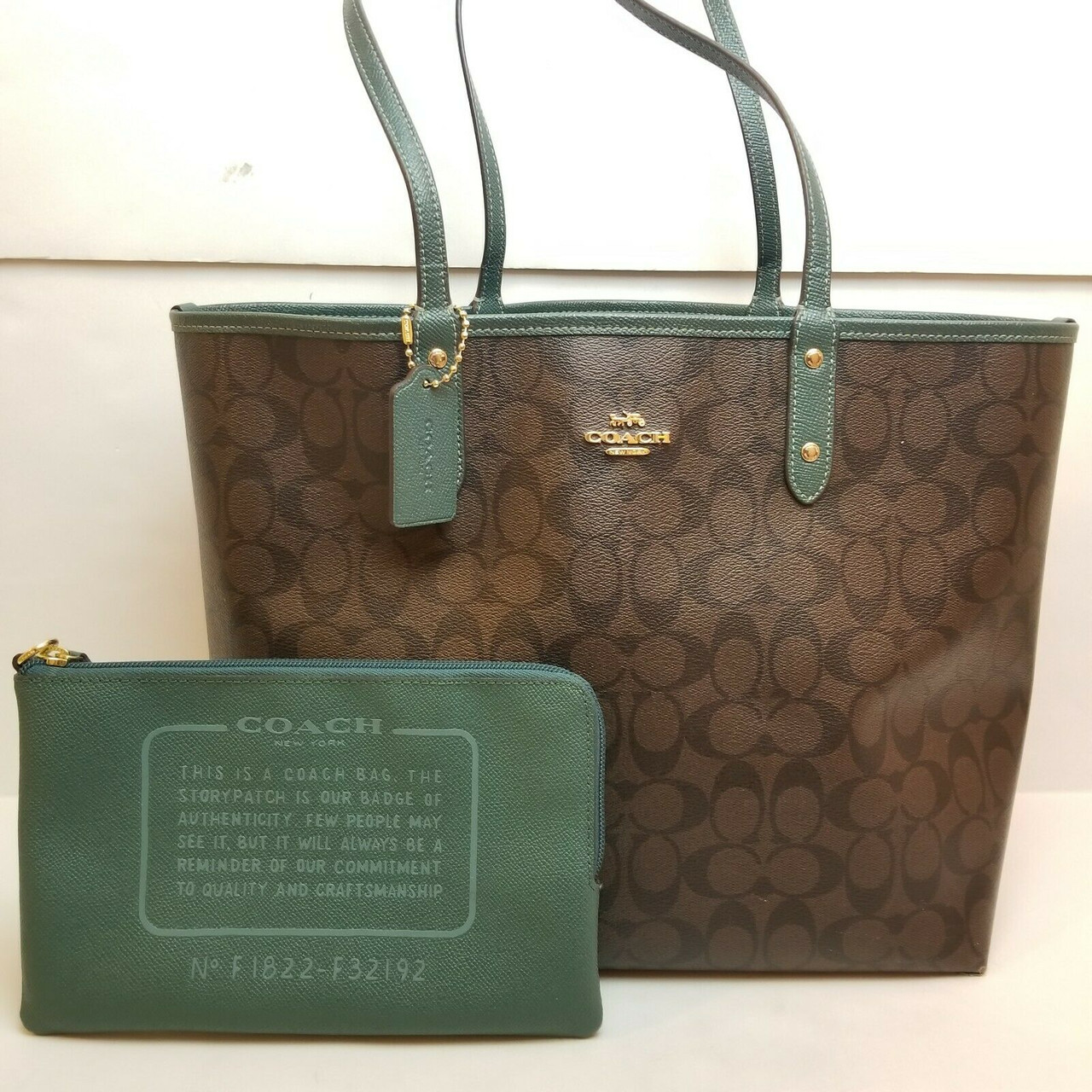 Coach Large Reversible Signature Tote Leprix