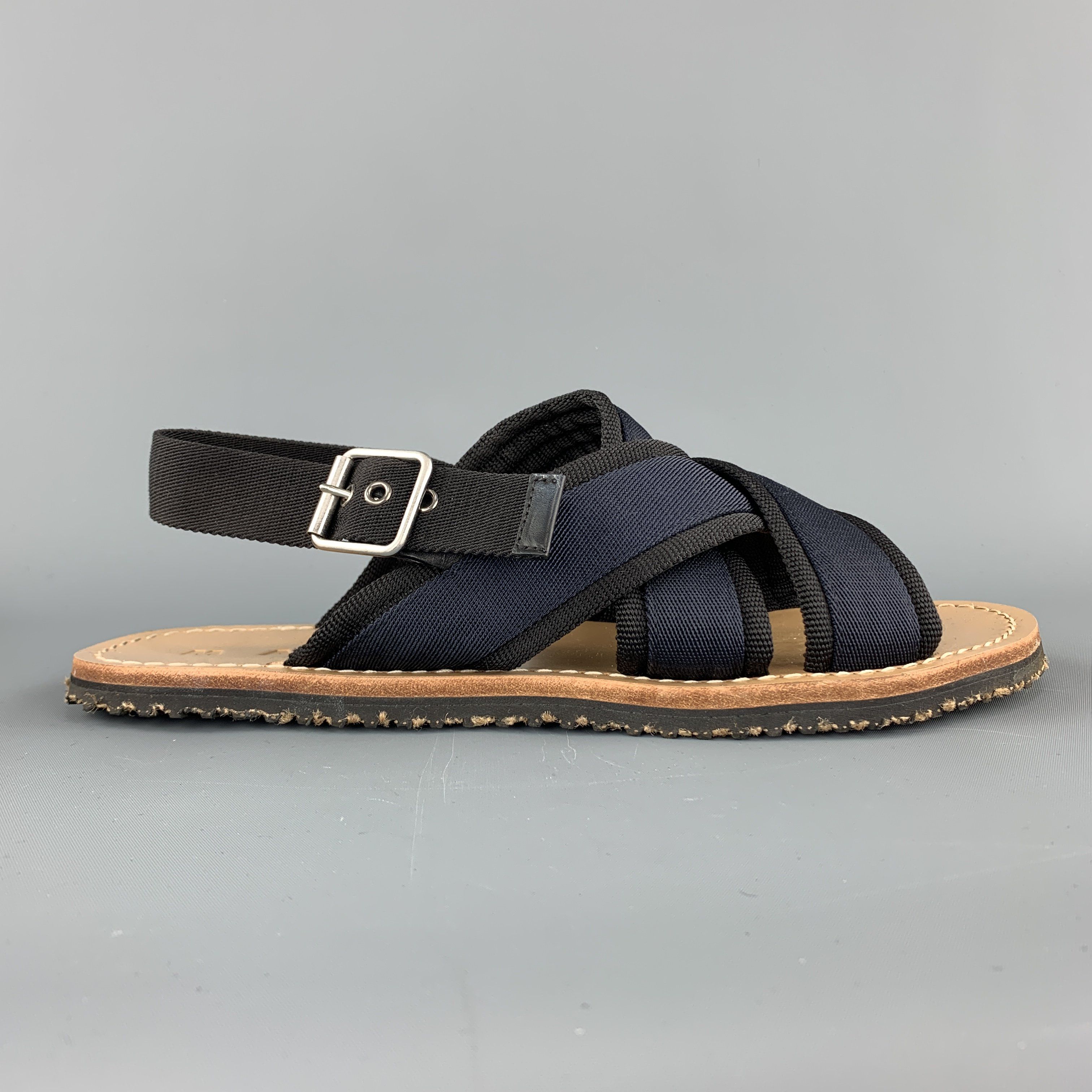 navy sandals size 11