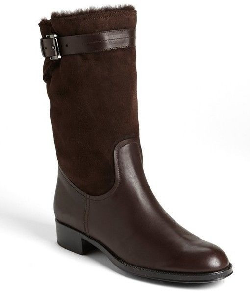 Tod S Gomma Brown Mid Calf Riding Boots Sz 41 11b Us Suede Leather Leprix