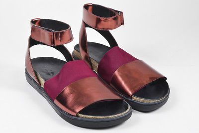 burgundy red sandals