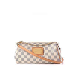Louis Vuitton Eva Clutch Damier Azur White Blue Coated Canvas Leprix Louis Vuitton Eva Clutch Damier Azur White Blue Coated Canvas Leprix