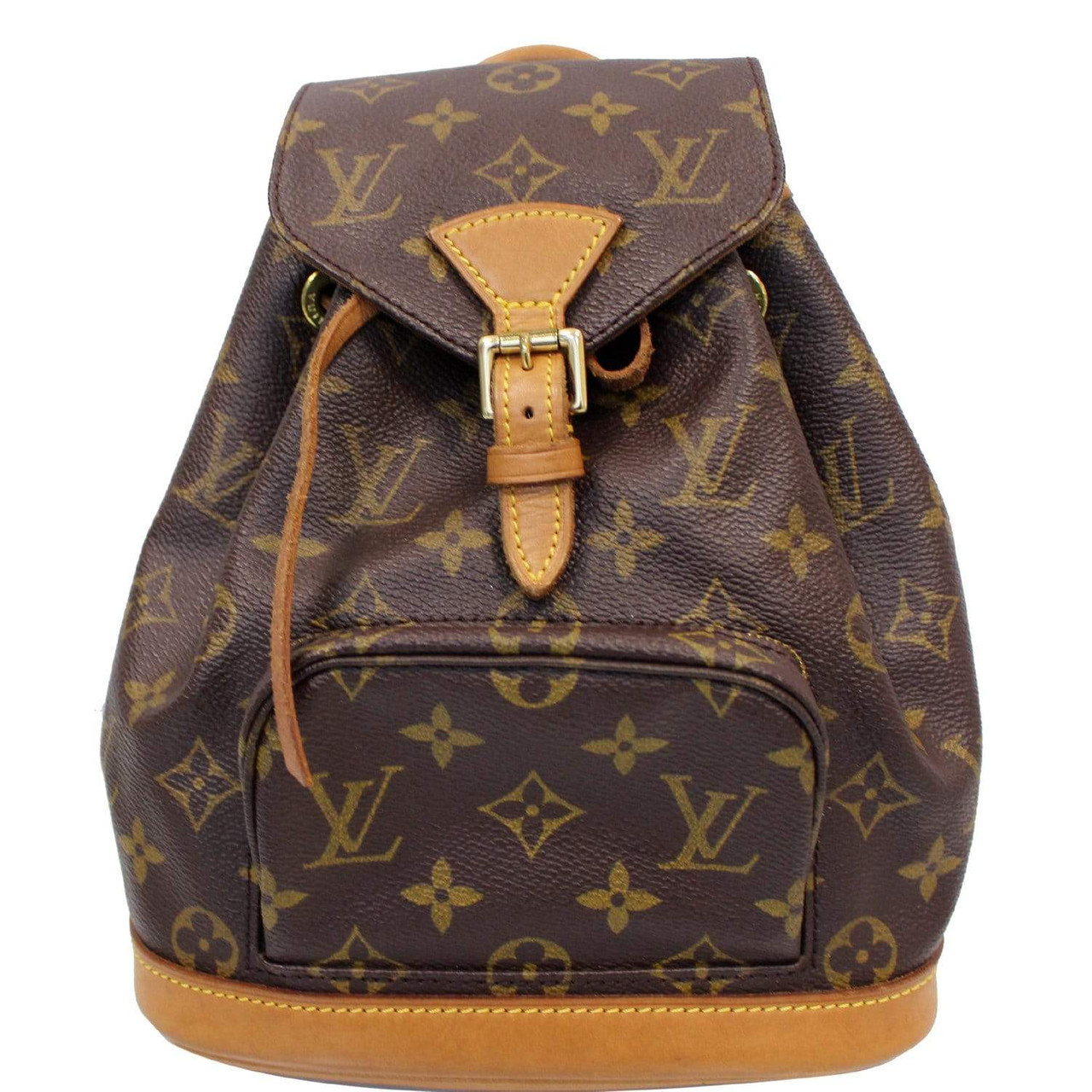 Louis Vuitton Mini Montsouris Monogram Canvas Backpack Bag Brown Leprix