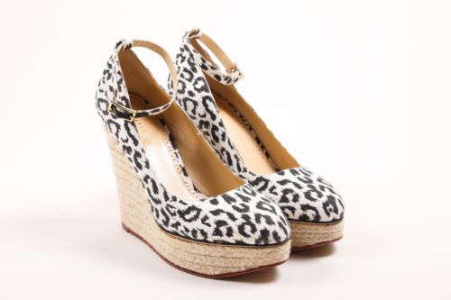 leopard wedge pump