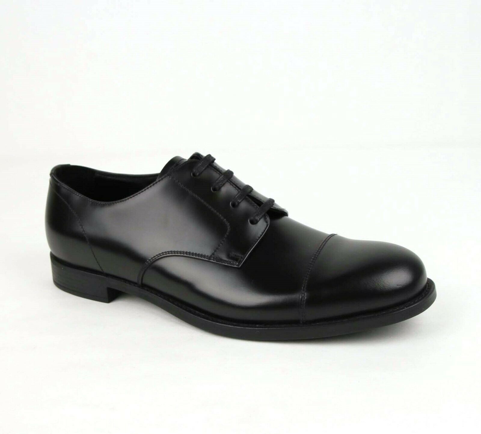 prada men's dress shoes black