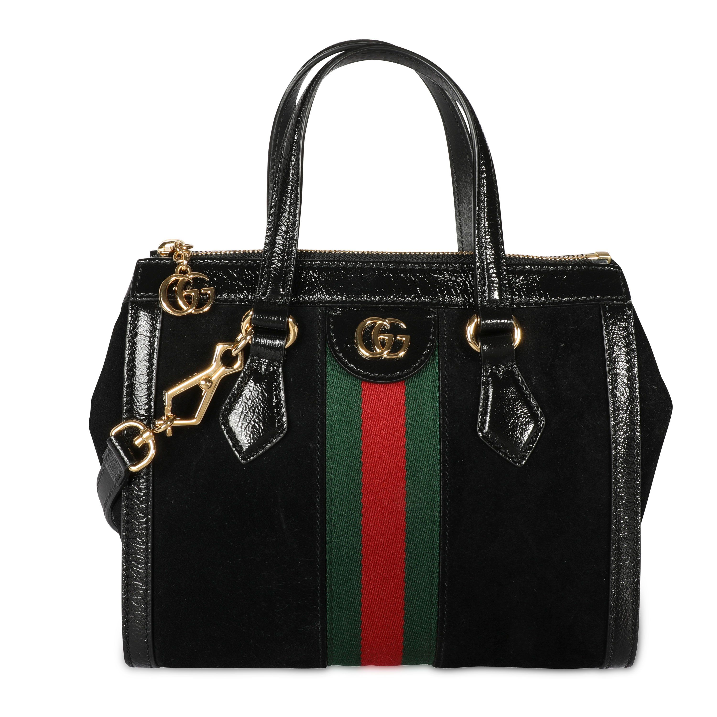 gucci black suede bag