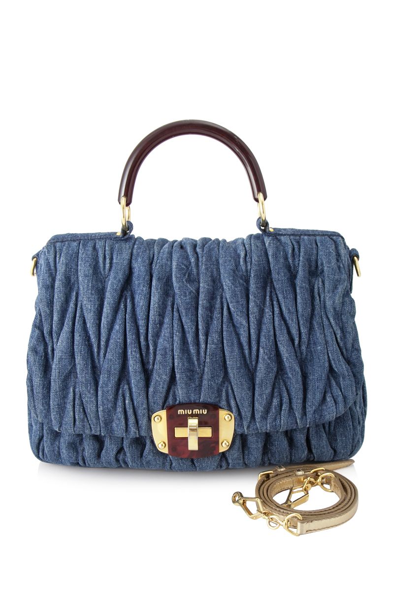 miu miu denim bag