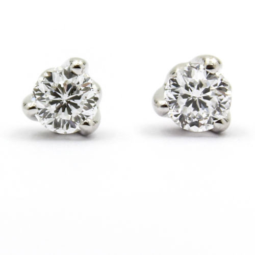 Roberto Coin Cento Diamond Stud Earrings In 18k White Gold 48cttw Leprix