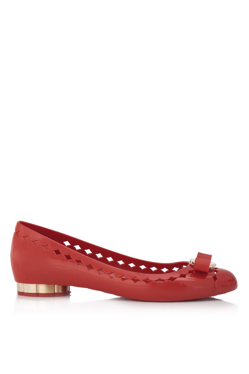 ferragamo jelly flats