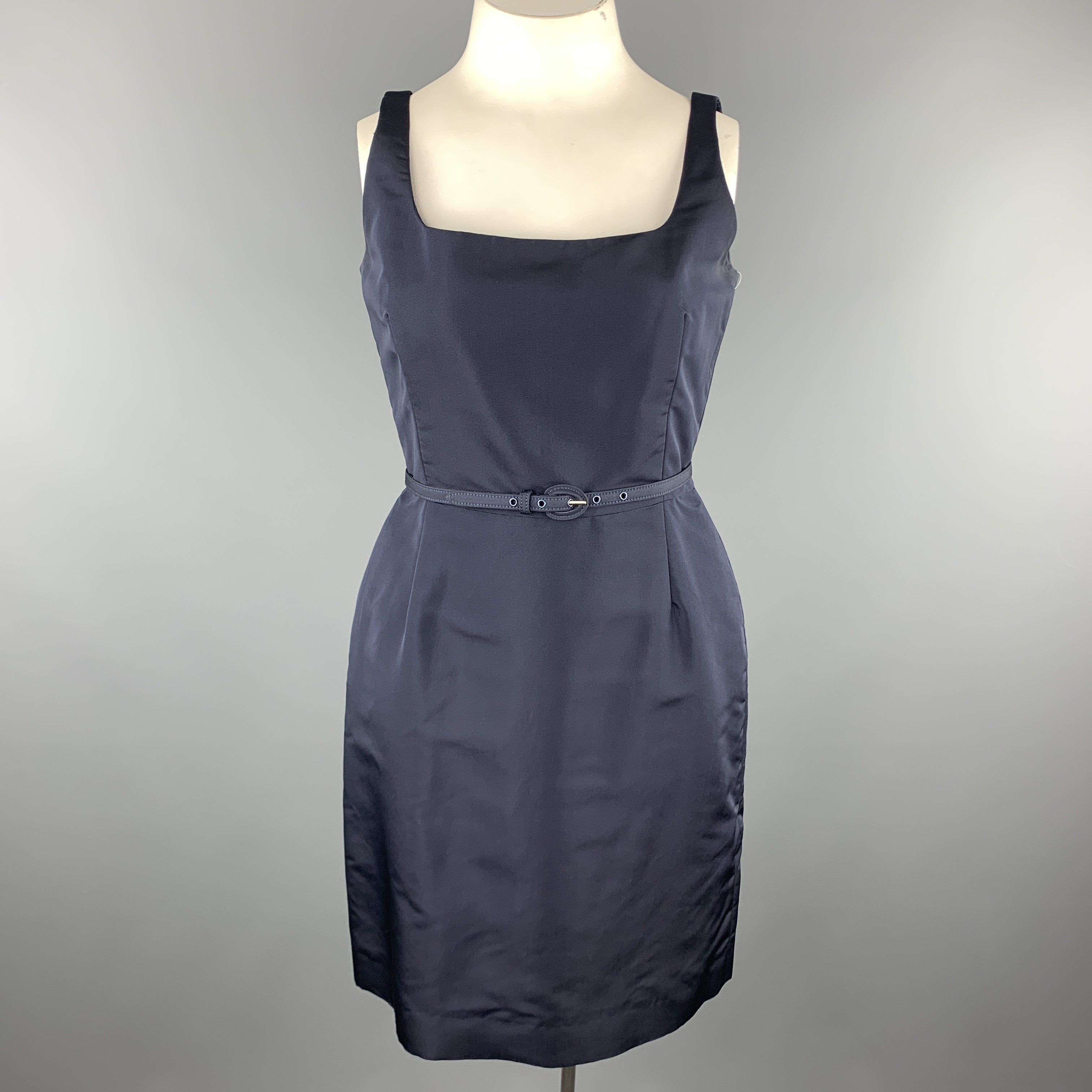navy sheath cocktail dress