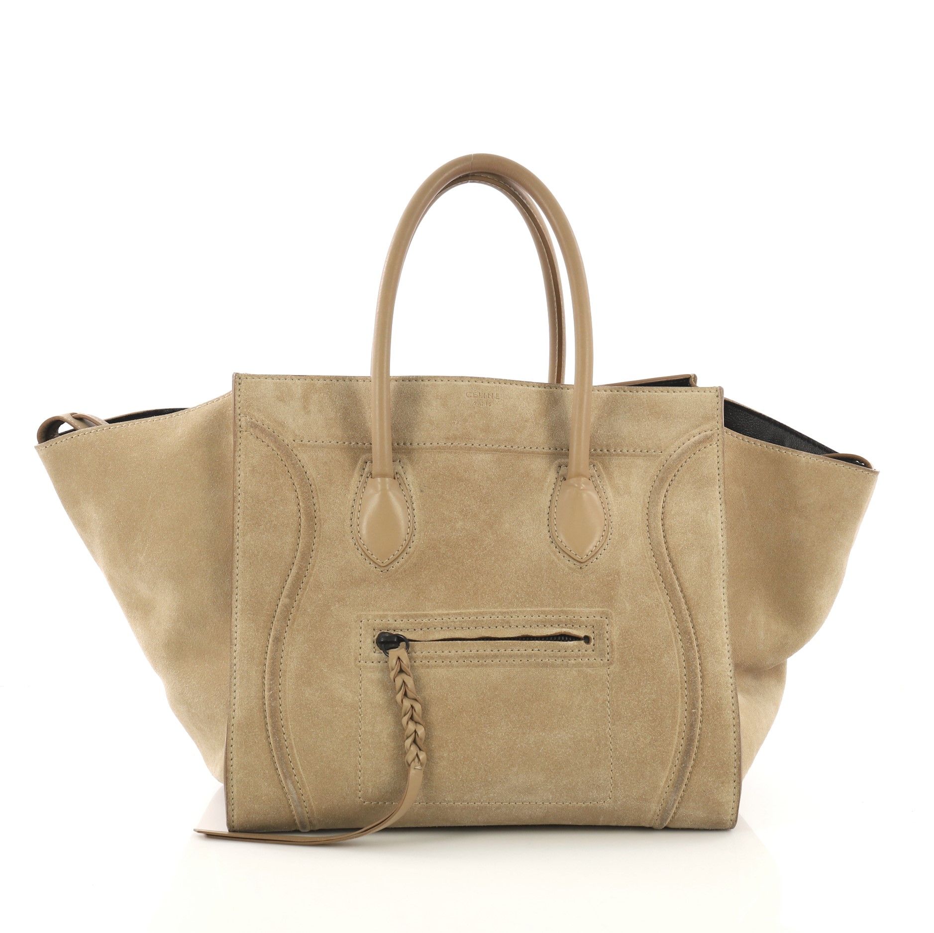 celine suede phantom bag