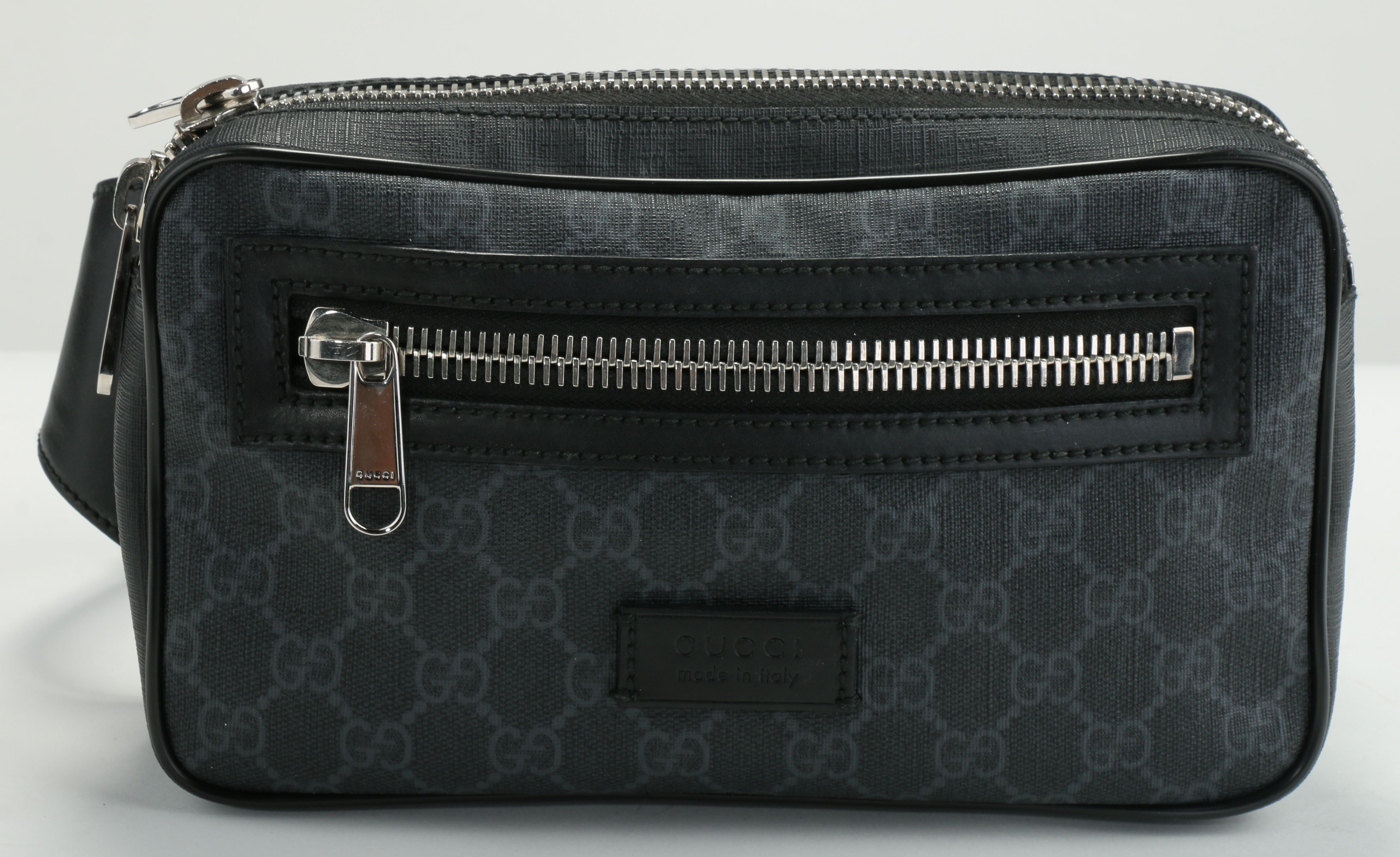 gucci gg supreme belt bag black