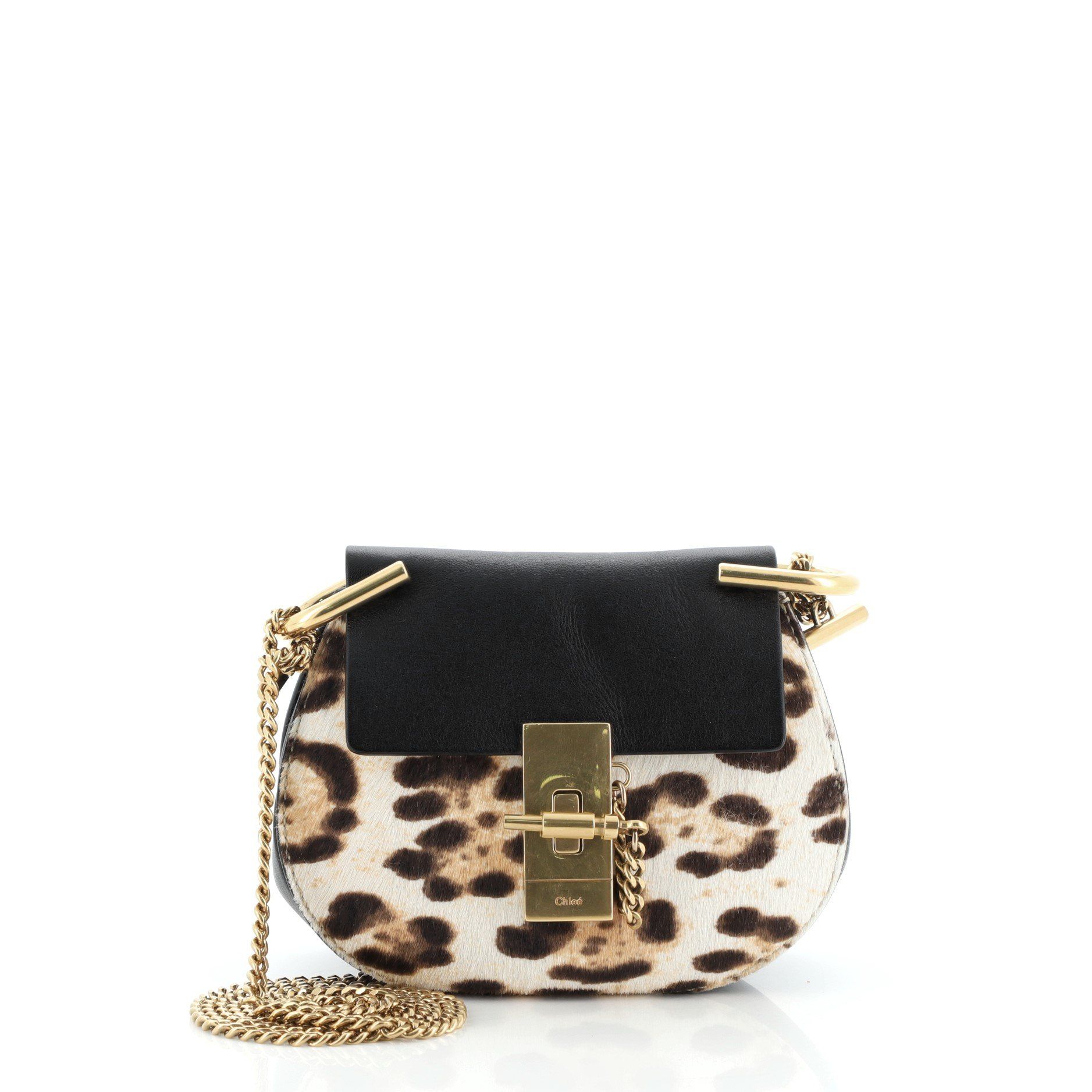 chloe nano leather drew crossbody