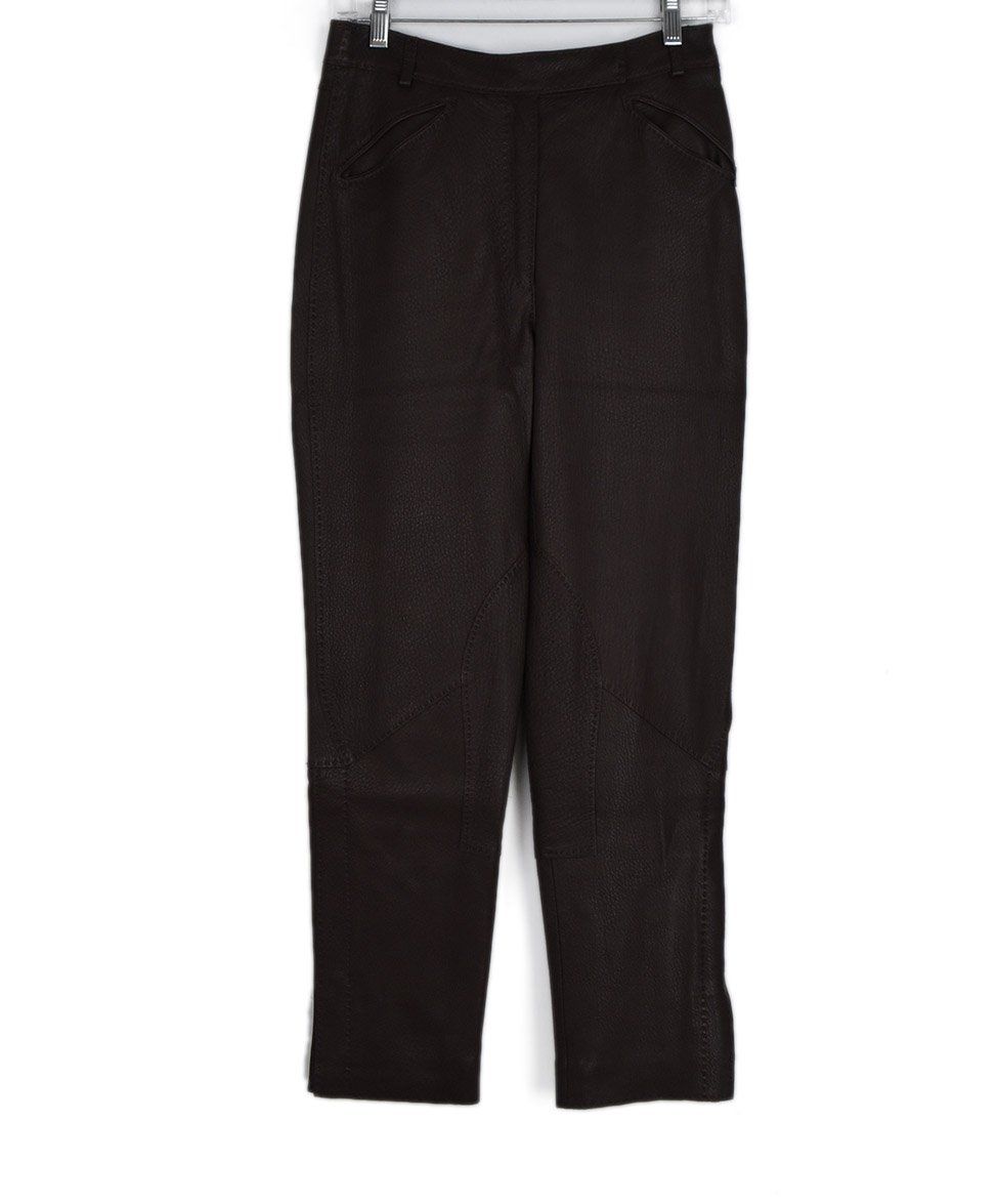 hermes leather pants