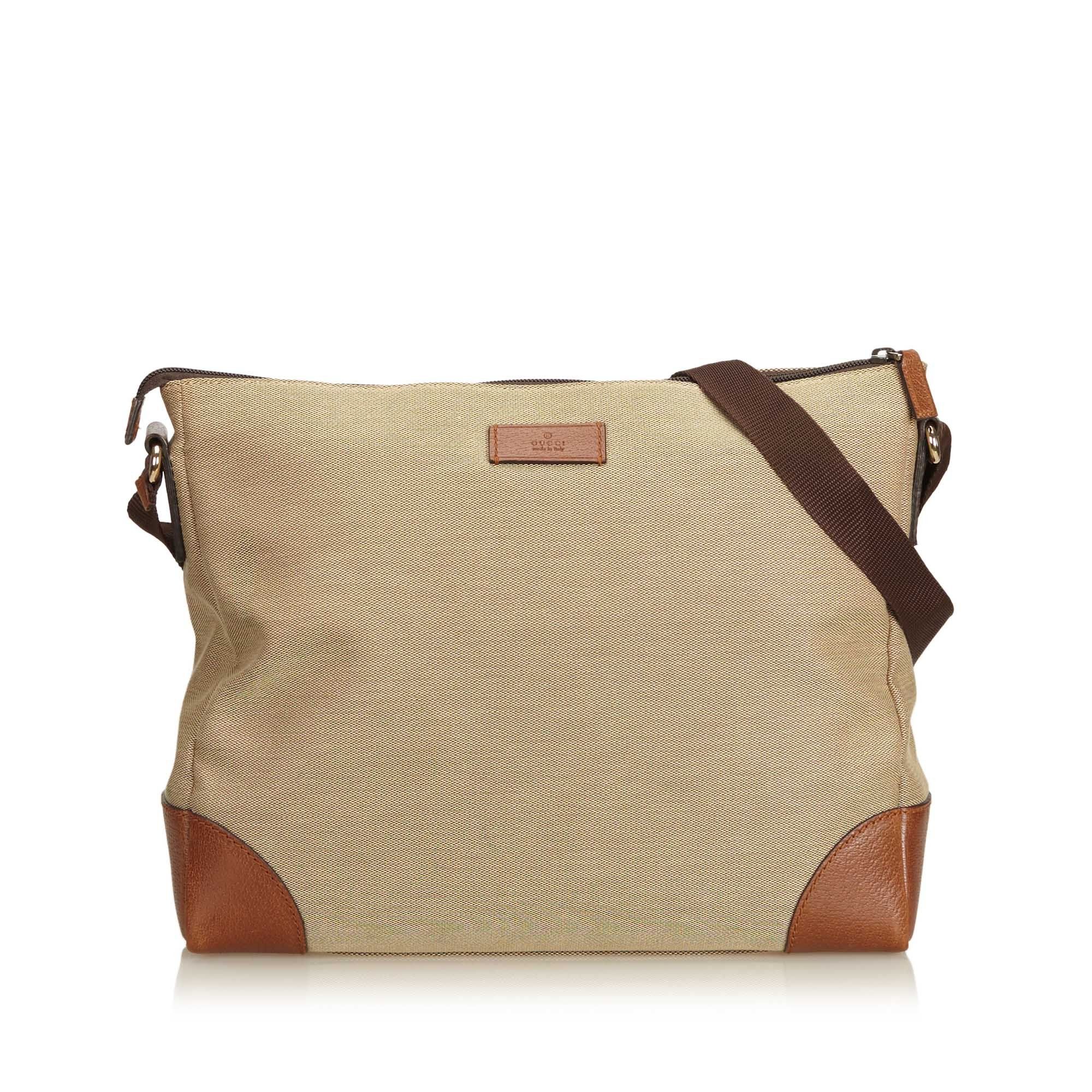 gucci canvas crossbody bag