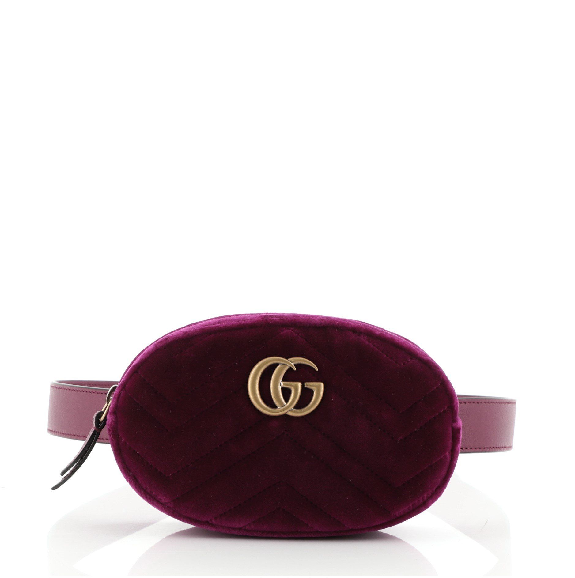 gucci velvet marmont belt bag