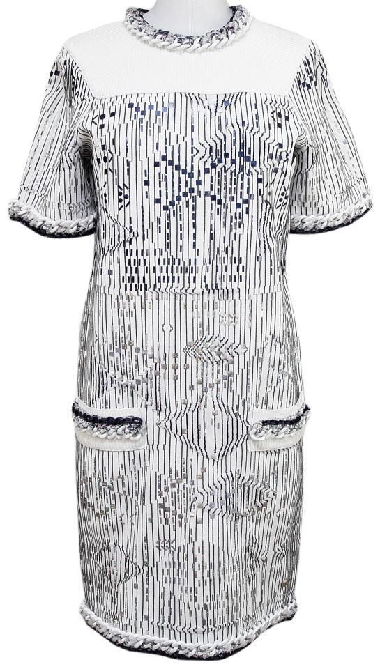 white knit sweater dress