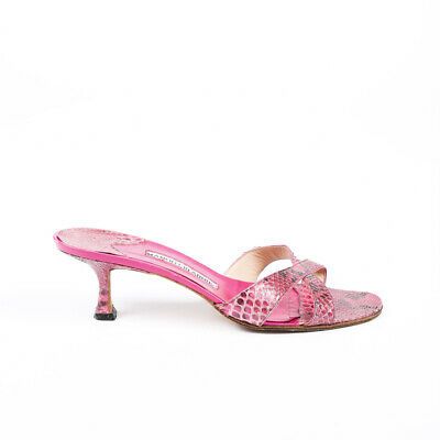 manolo blahnik snakeskin sandals