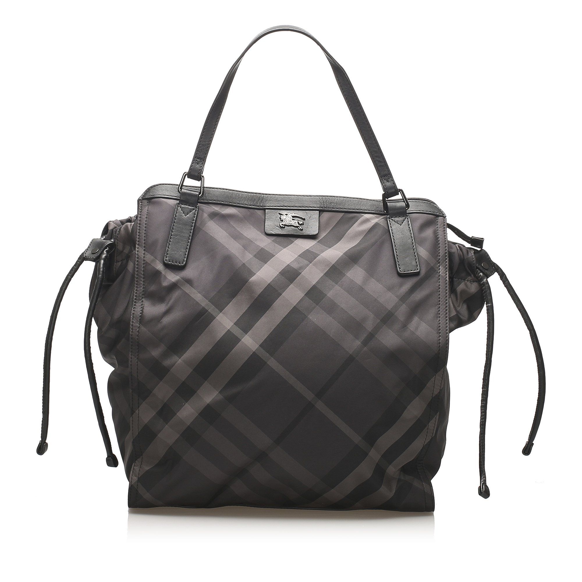 black burberry tote bag