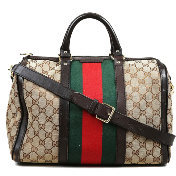 Gucci Medium boston Original Gg Canvas Satchel Bag LePrix Gucci Medium boston Original Gg Canvas Satchel Bag LePrix