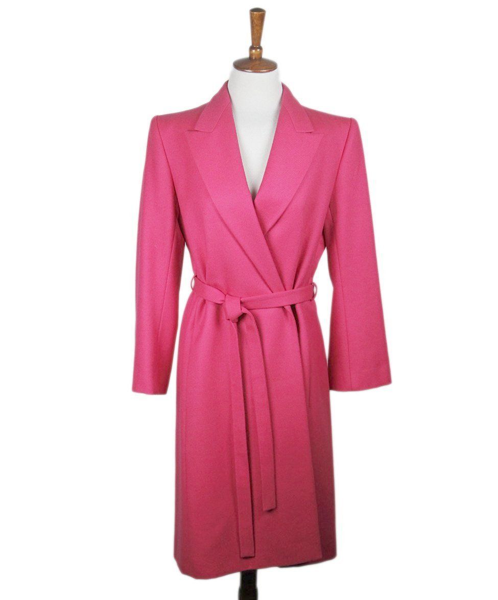 hot pink wool coat