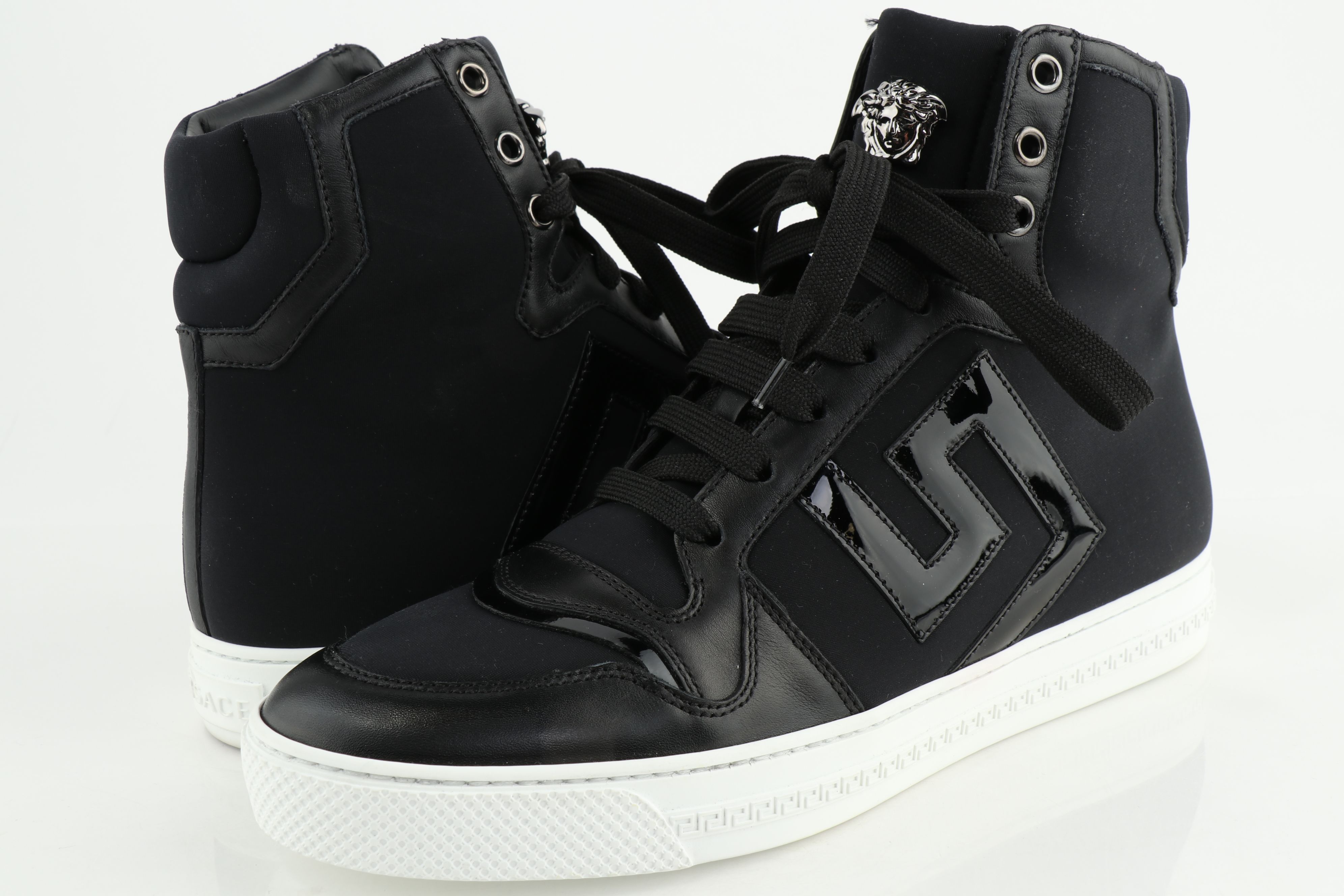 black versace high top sneakers
