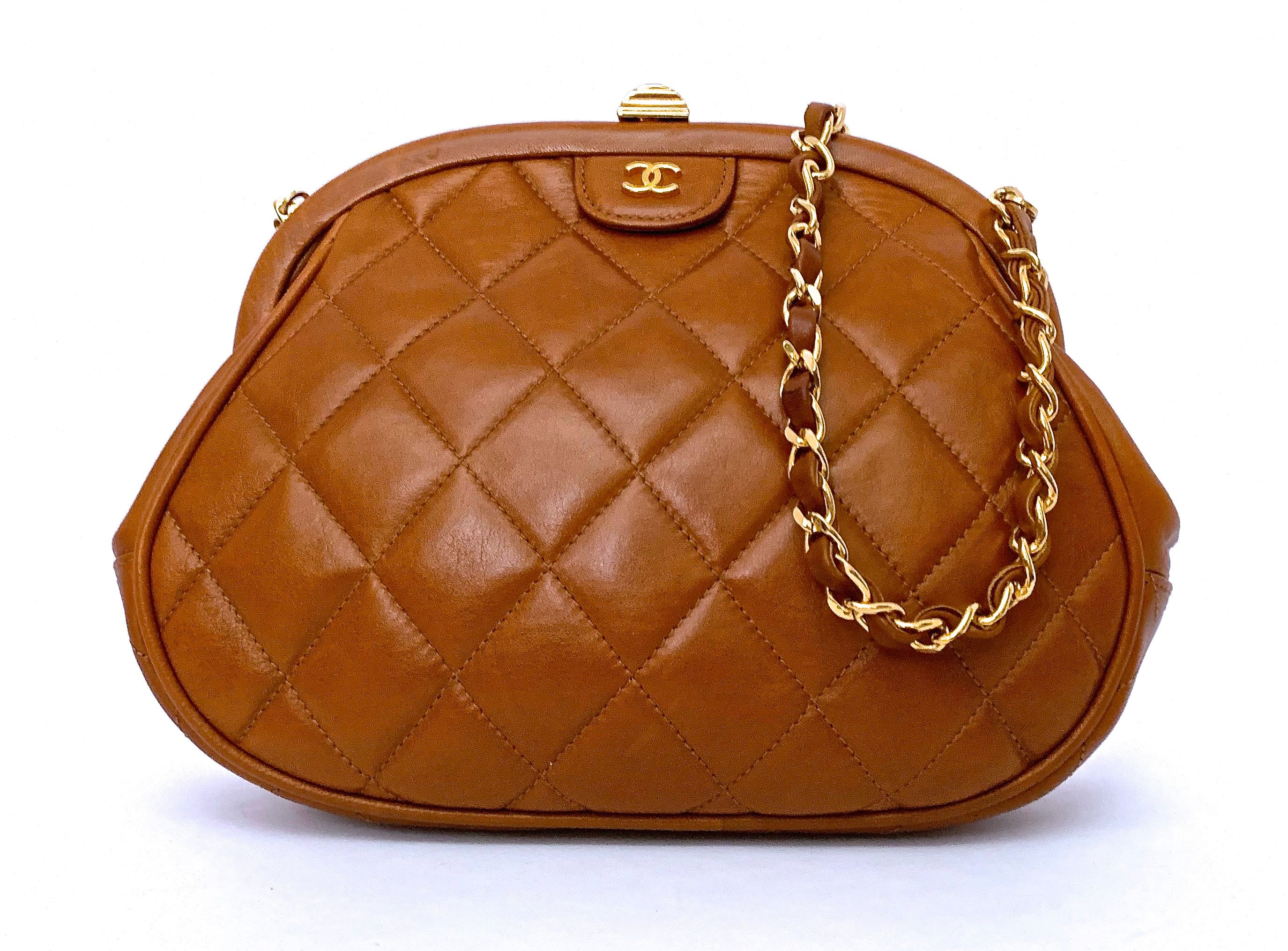 chanel cognac bag